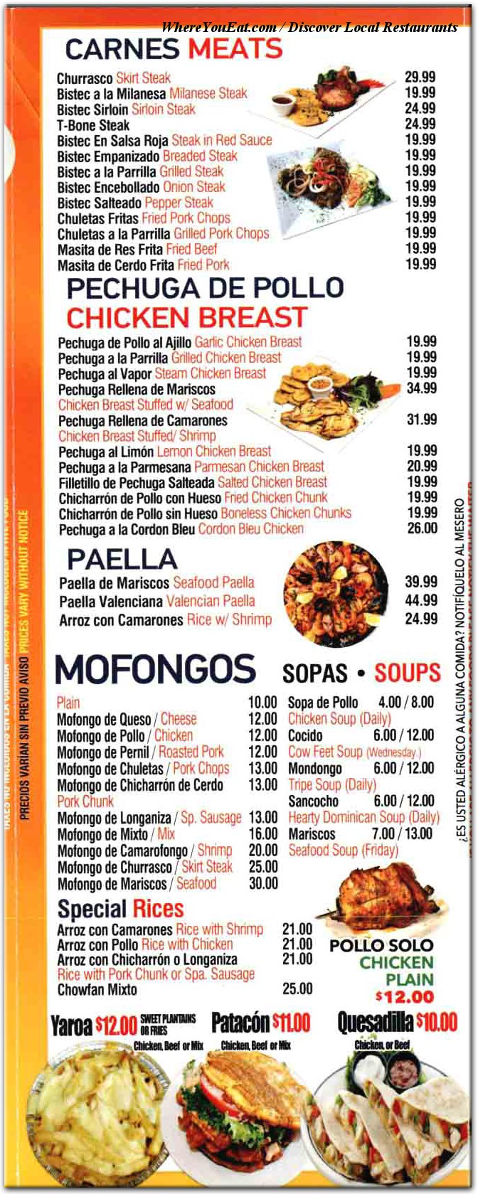 menu image