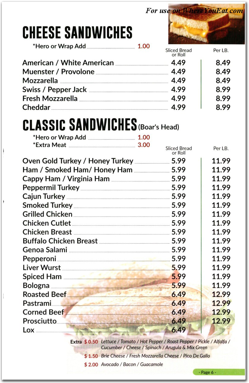 menu image