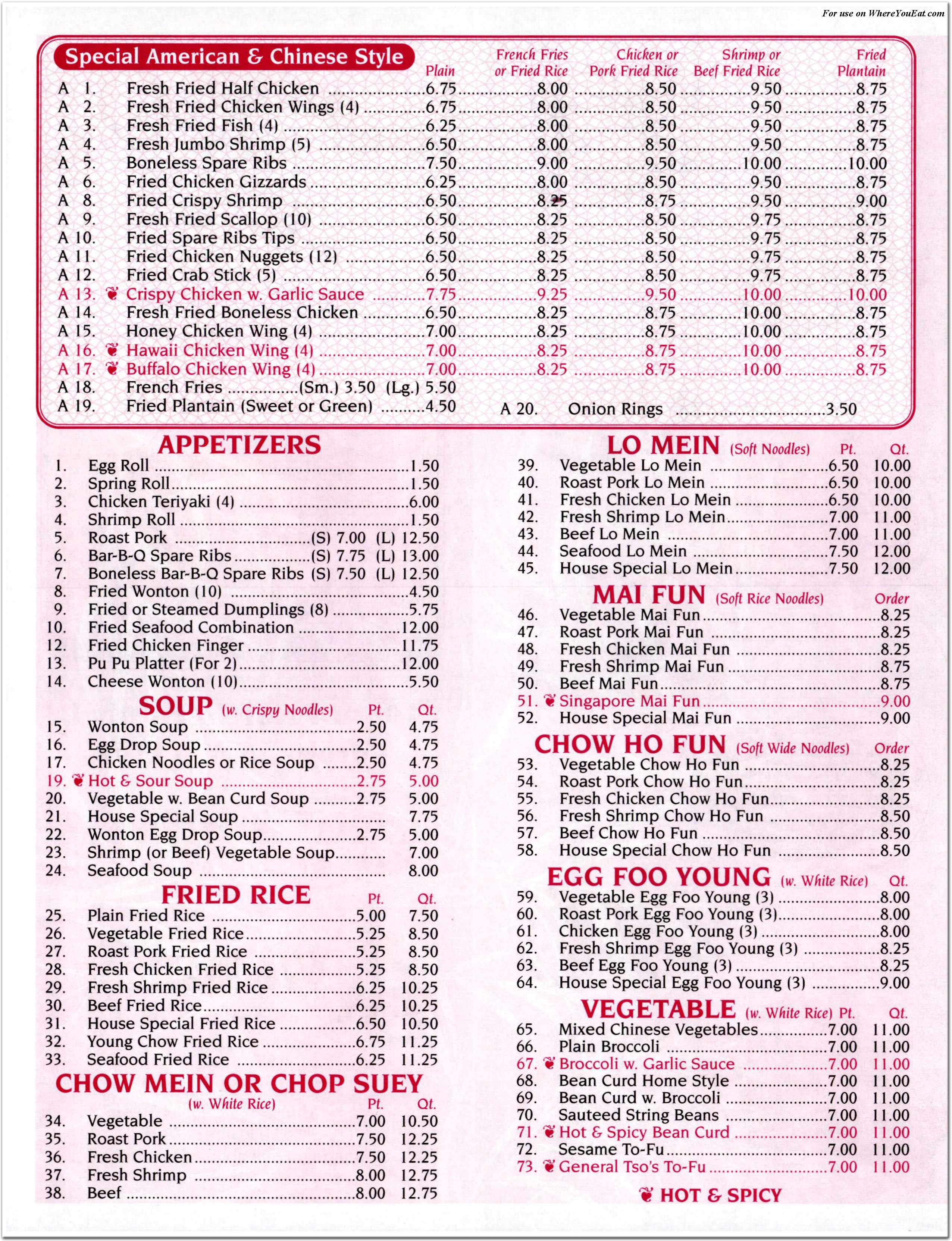 menu image