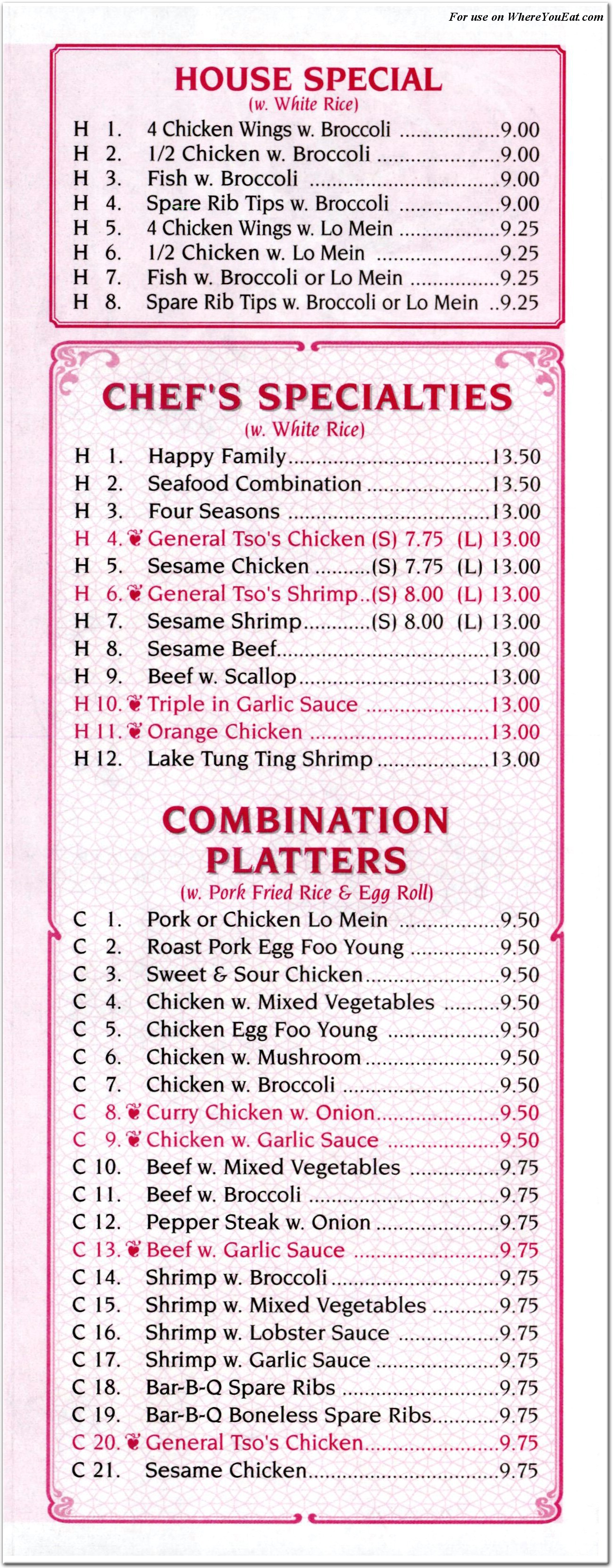 menu image