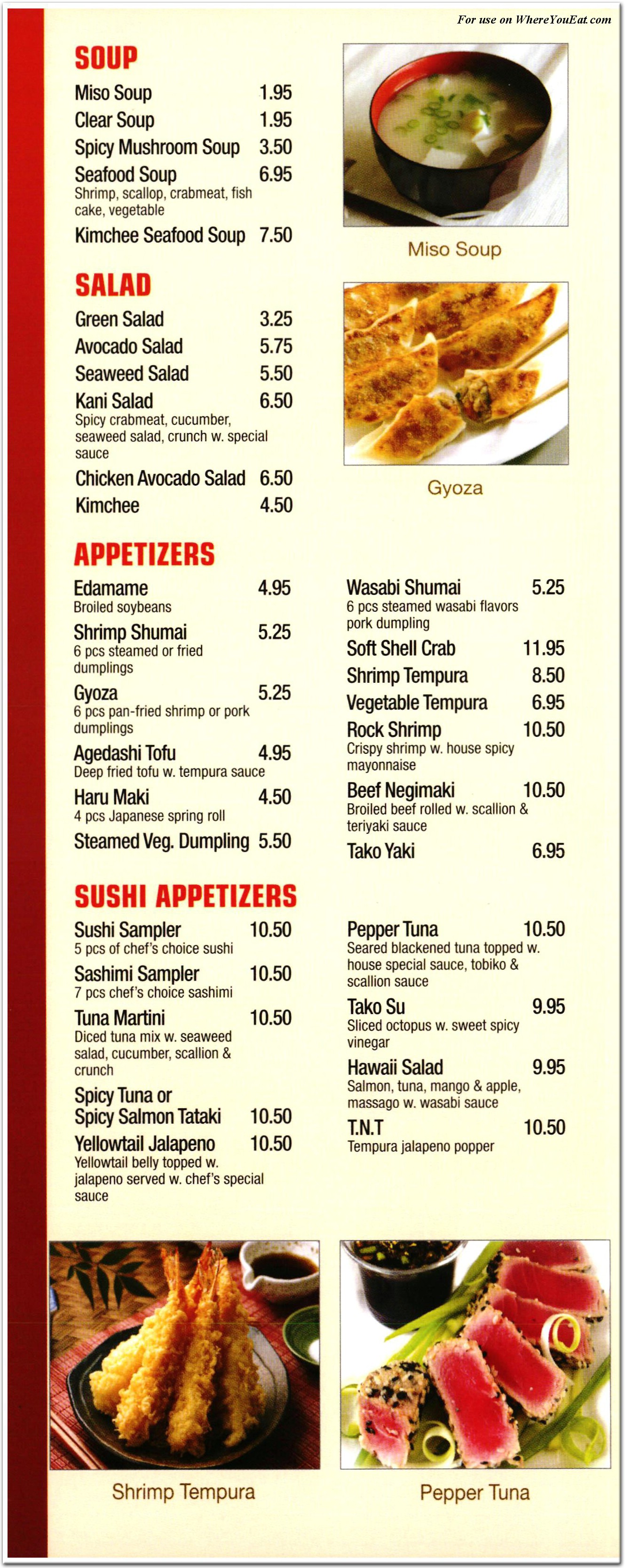 menu image