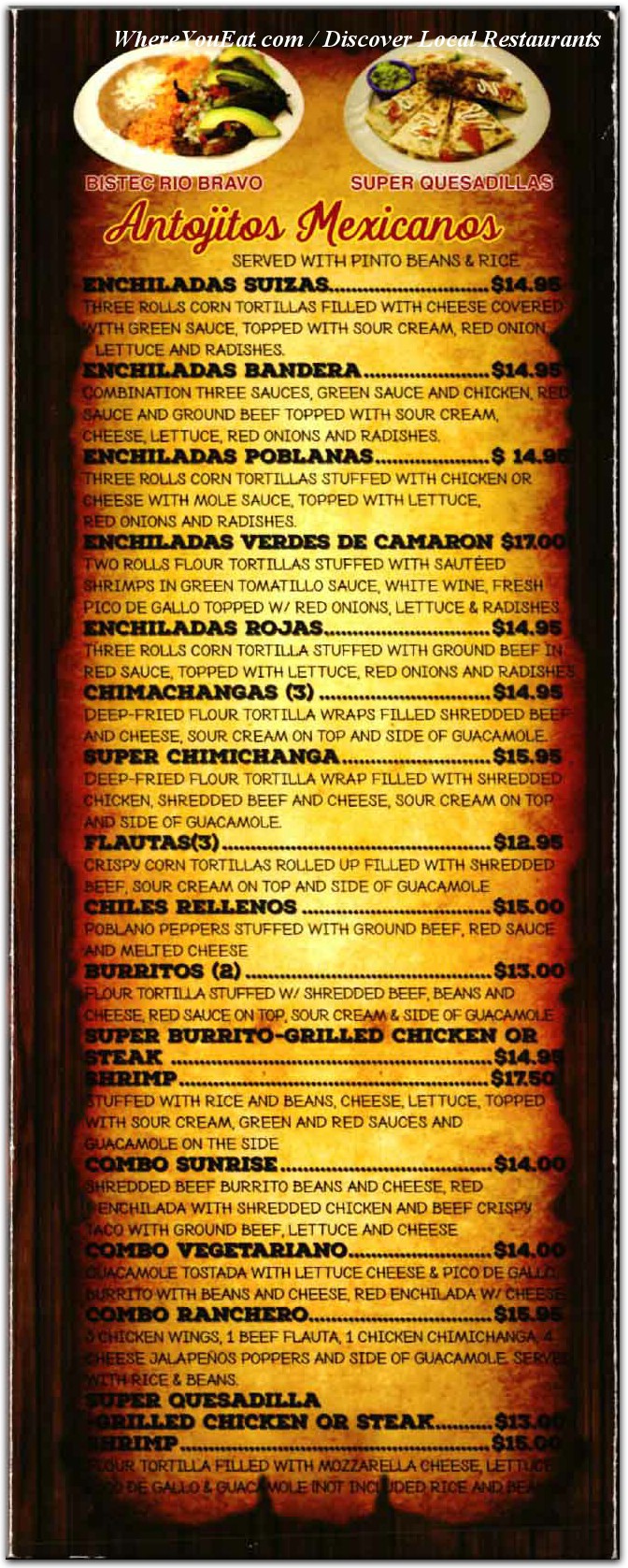 menu image