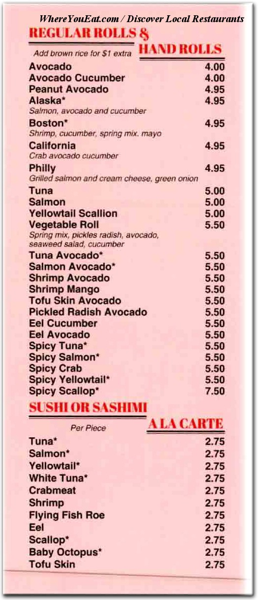 menu image