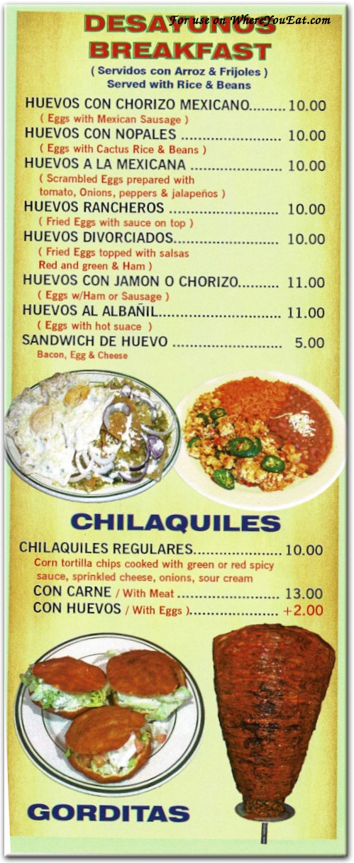 menu image