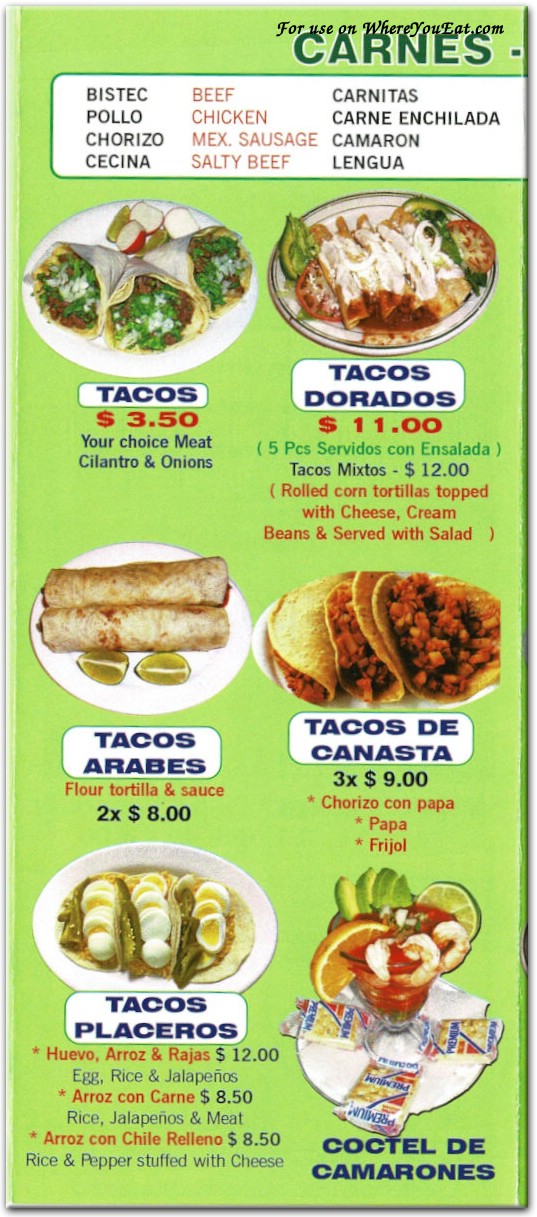 menu image