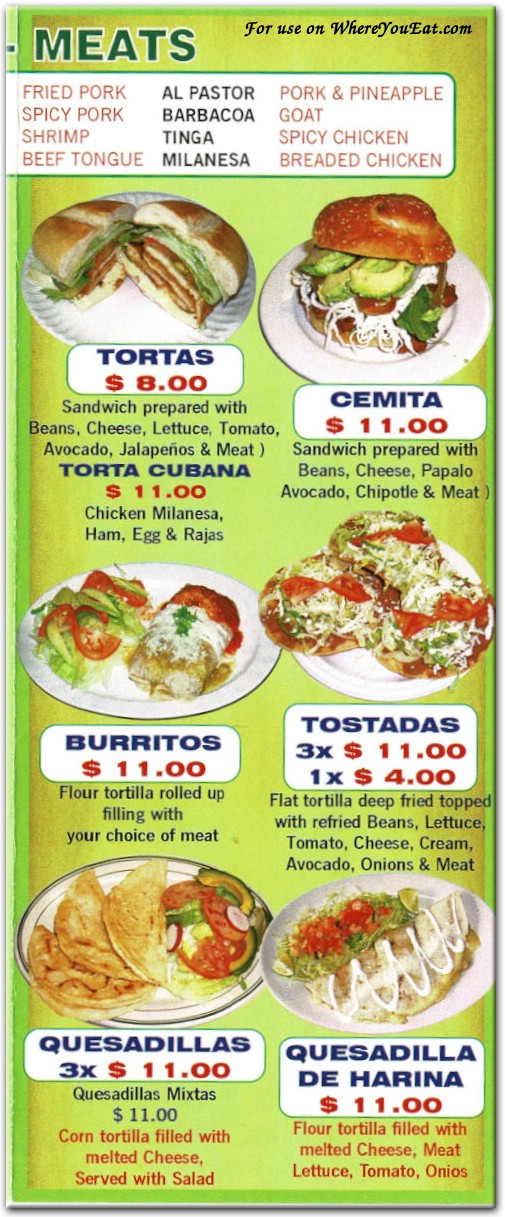 menu image