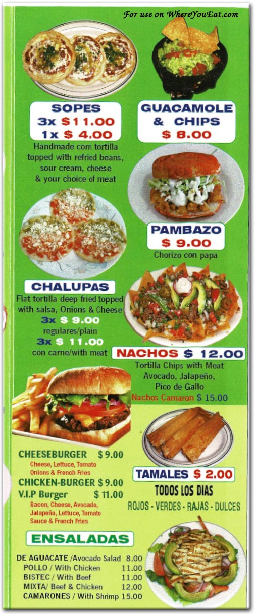 menu image