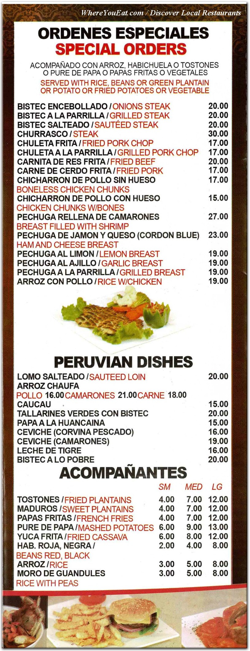 menu image