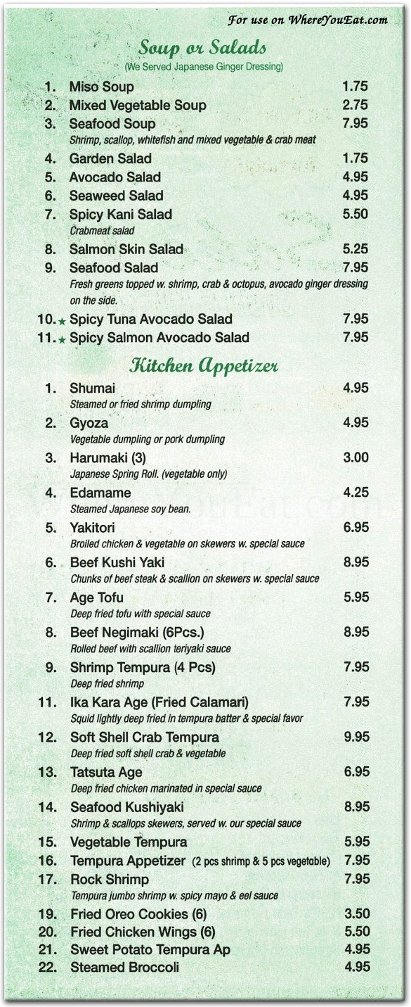 menu image