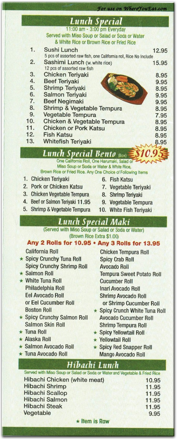 menu image