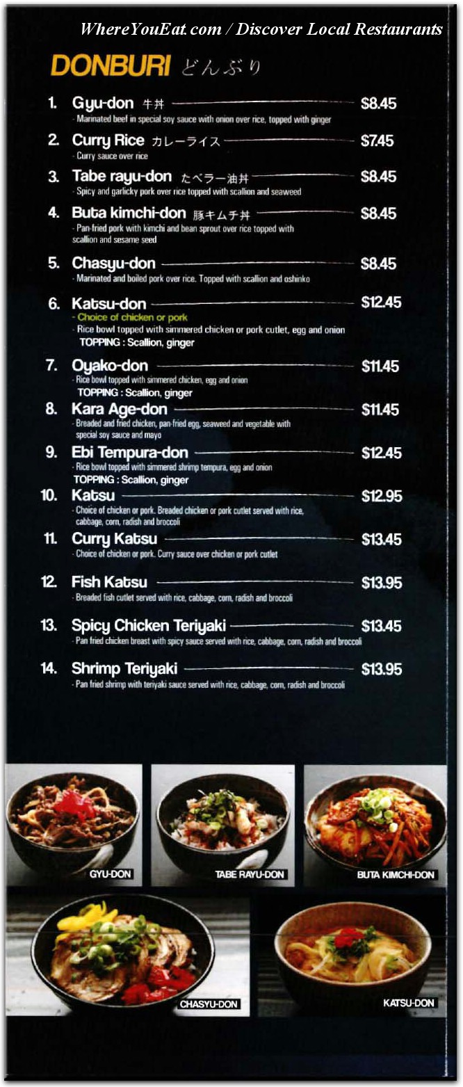 menu image