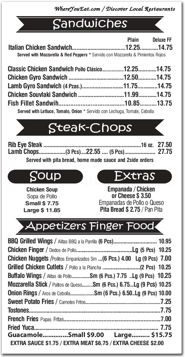 menu image