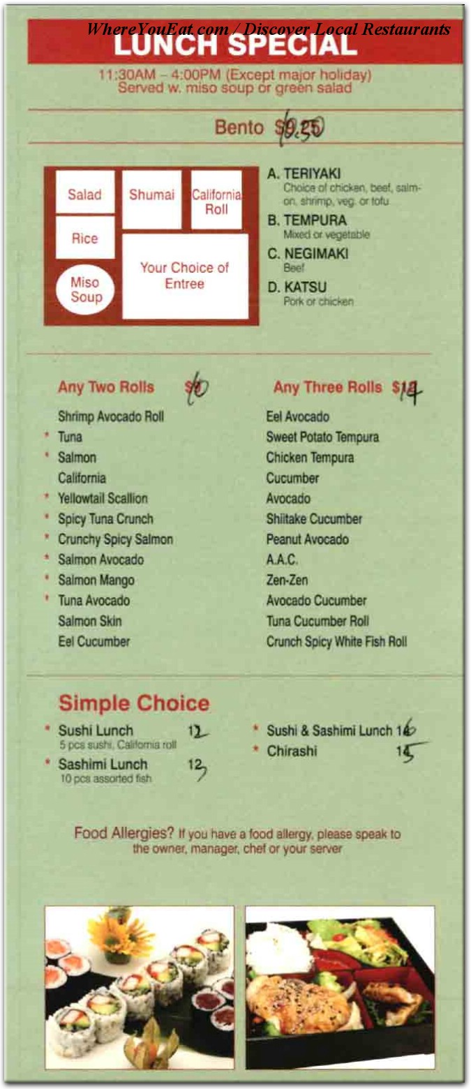 menu image