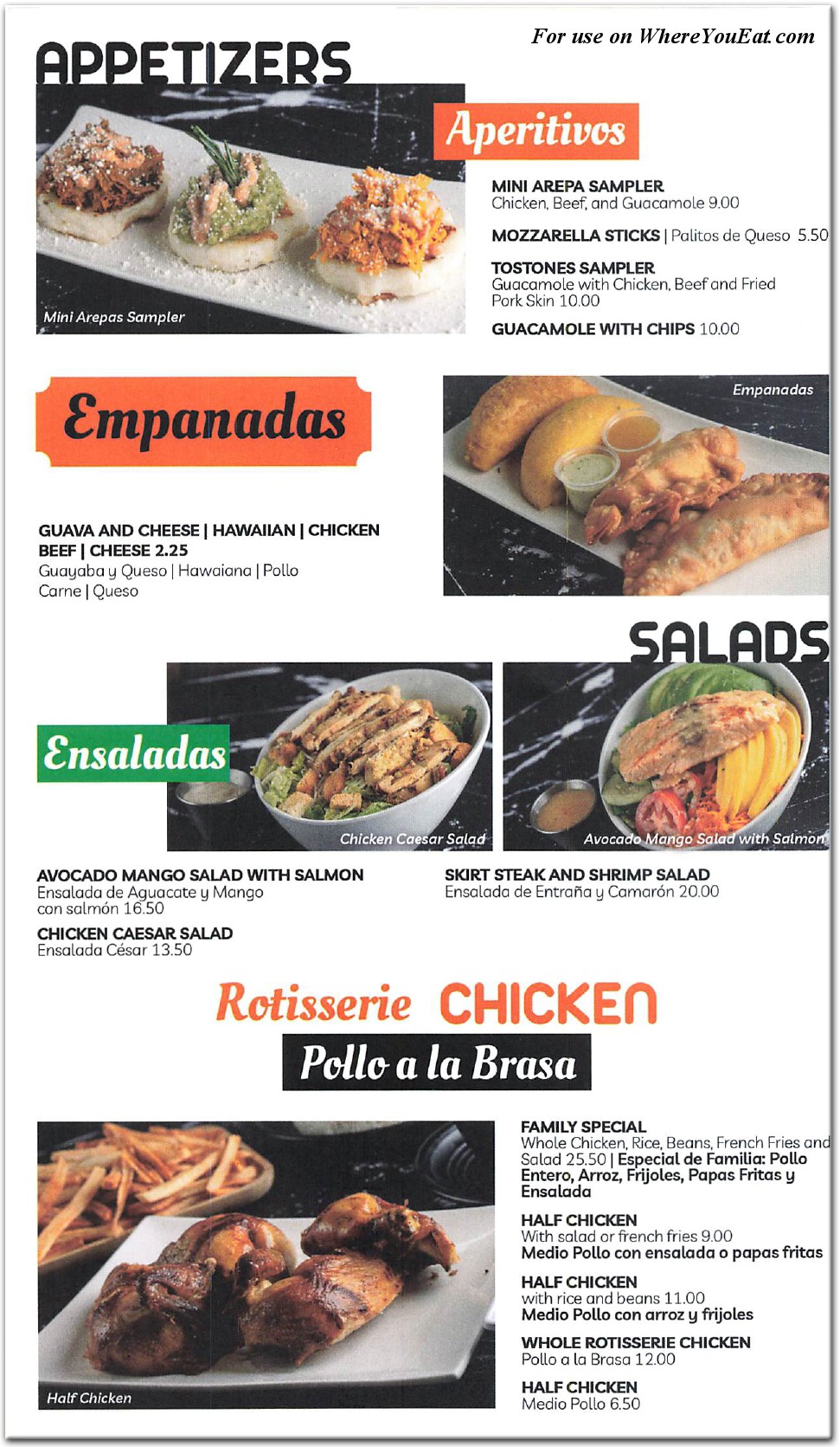 menu image