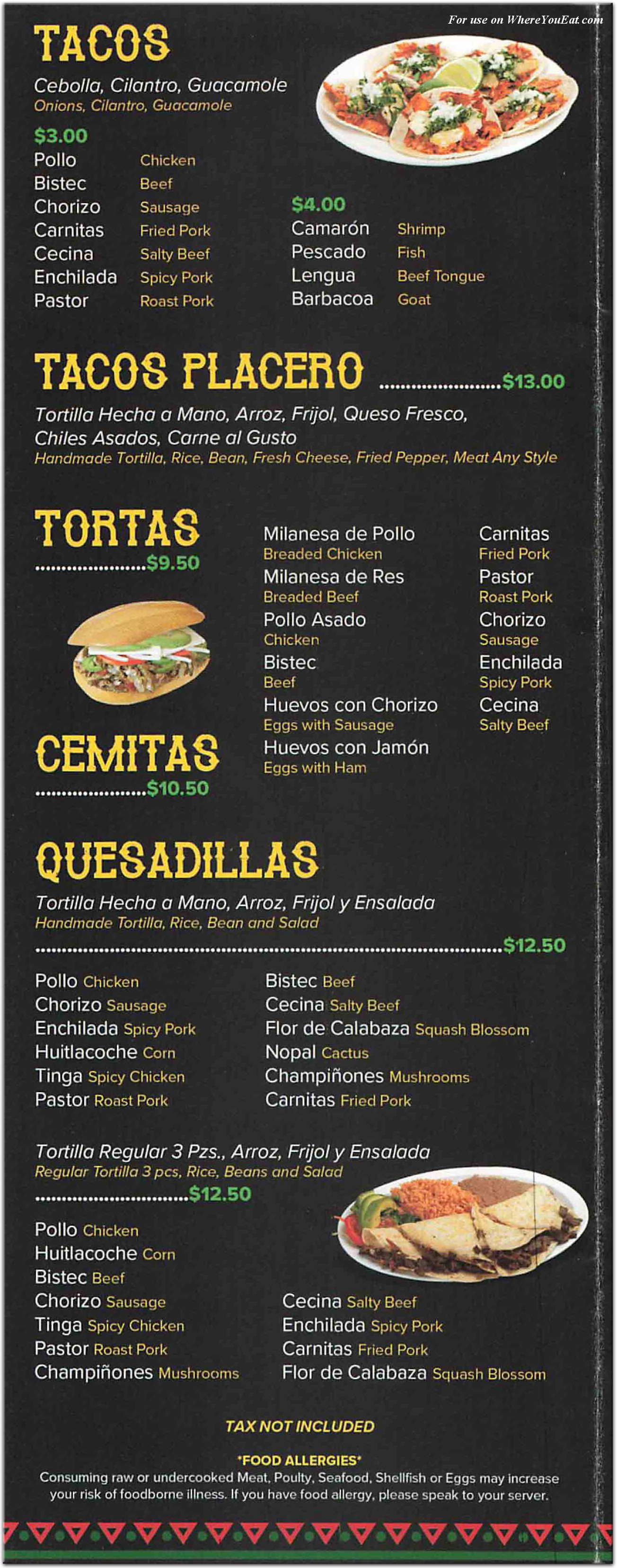 menu image