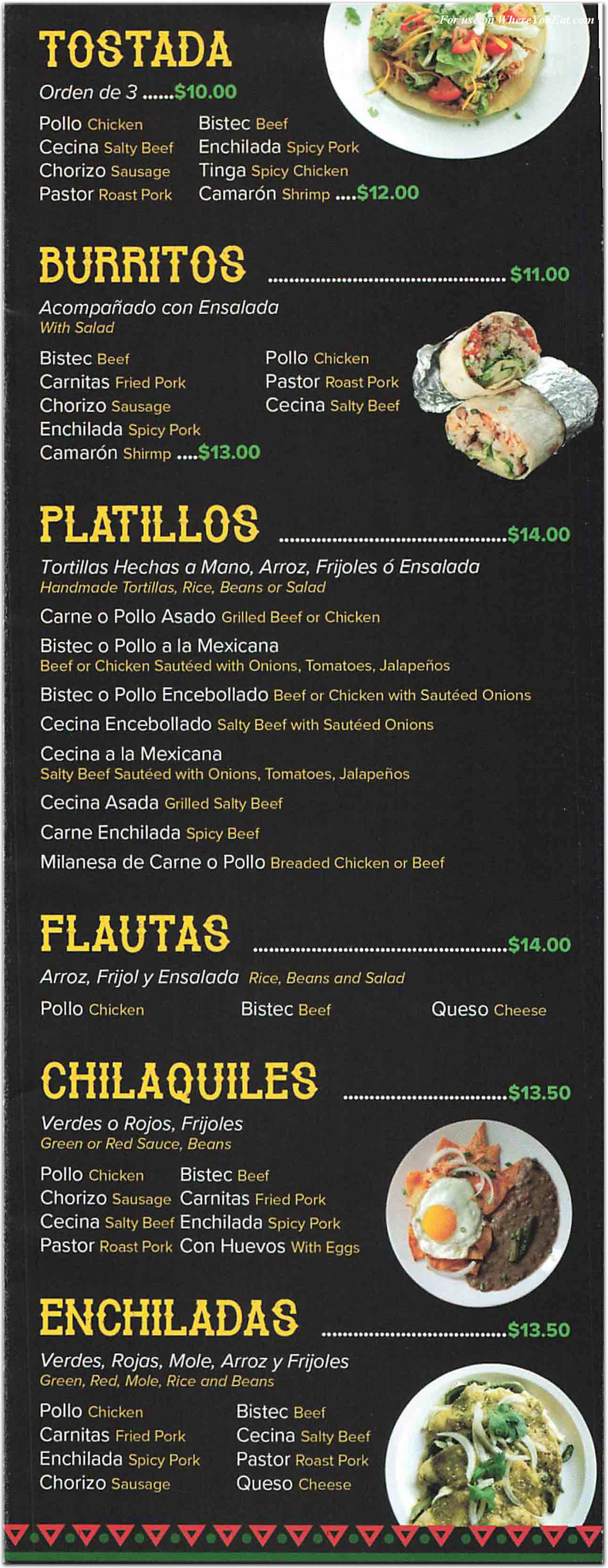 menu image