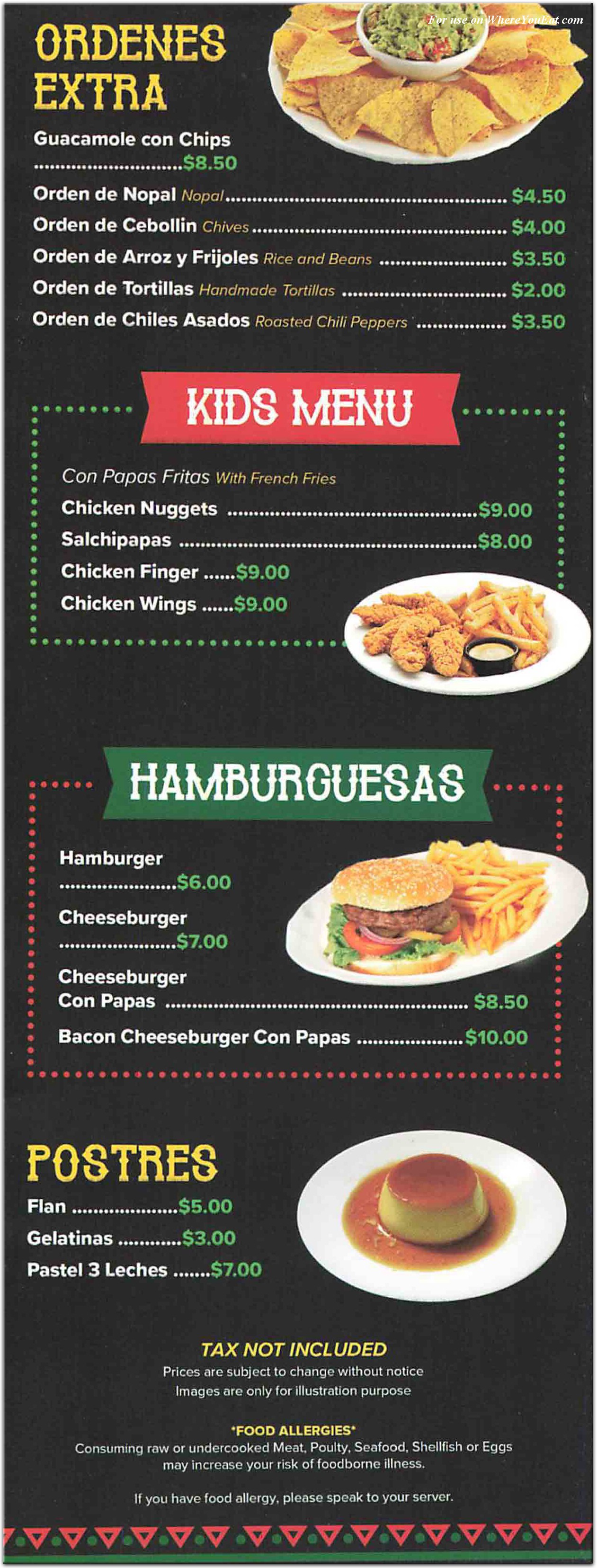 menu image