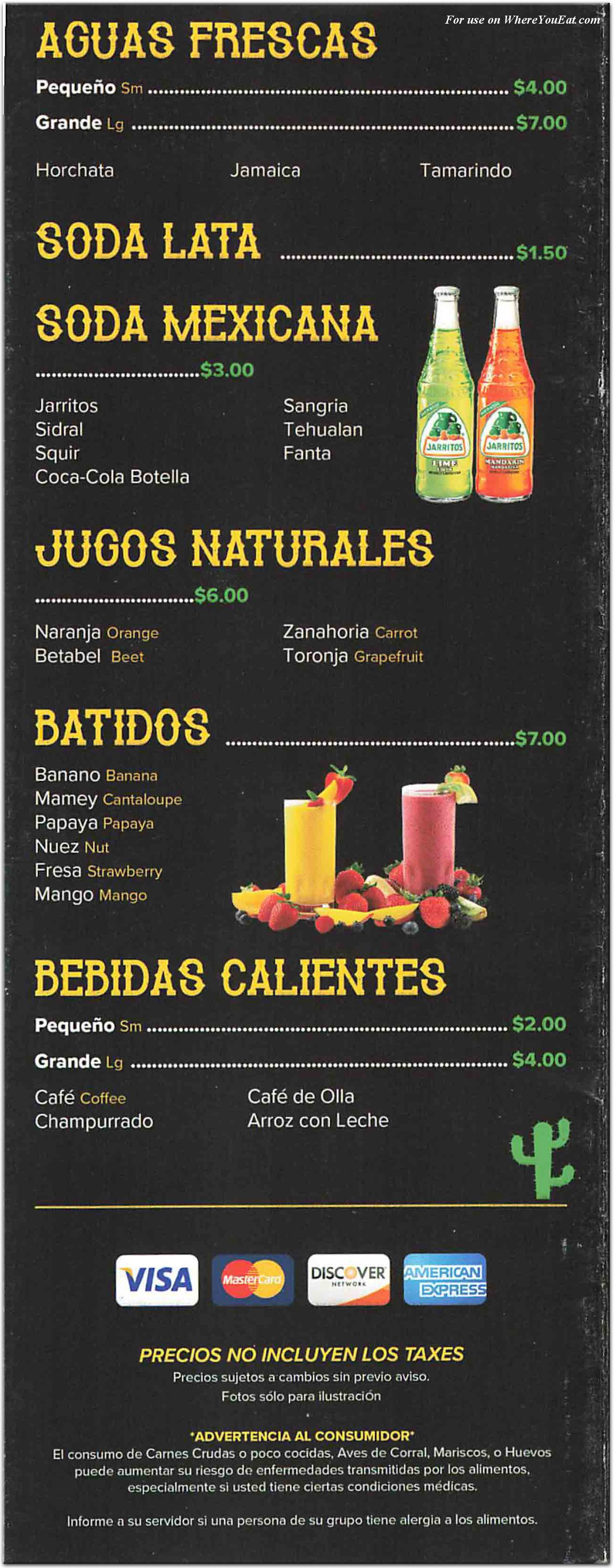 menu image