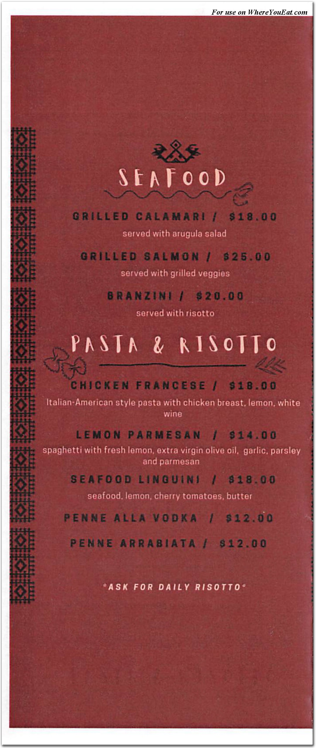 menu image