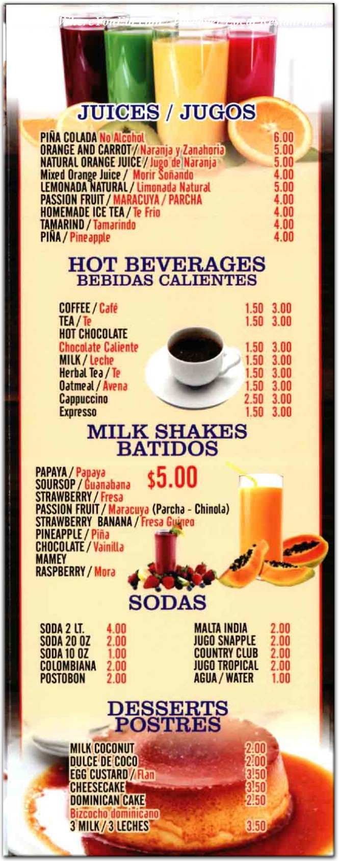 menu image