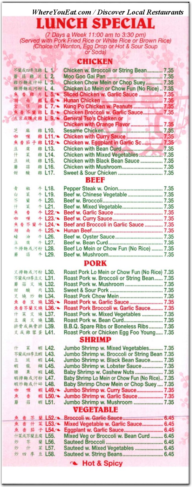 menu image