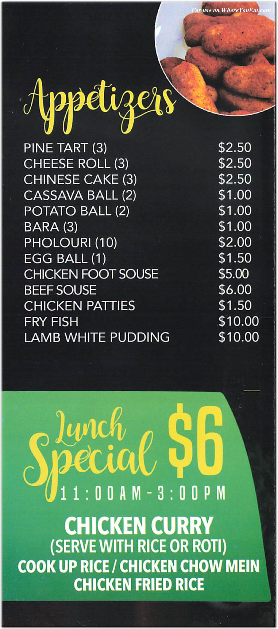 menu image