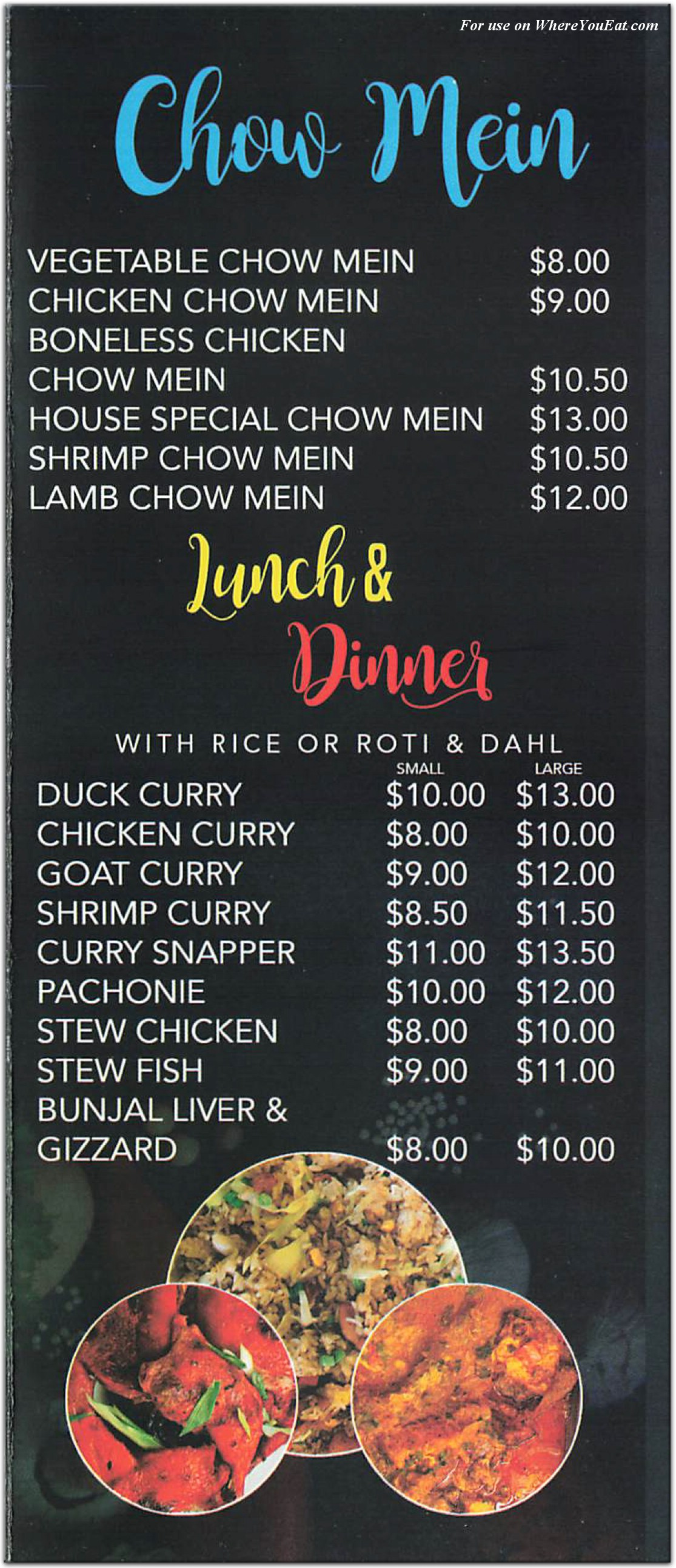 menu image