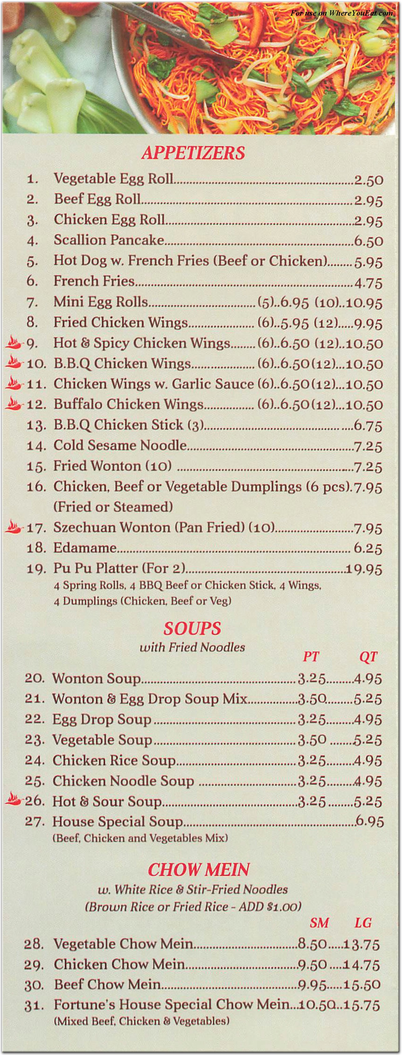 menu image