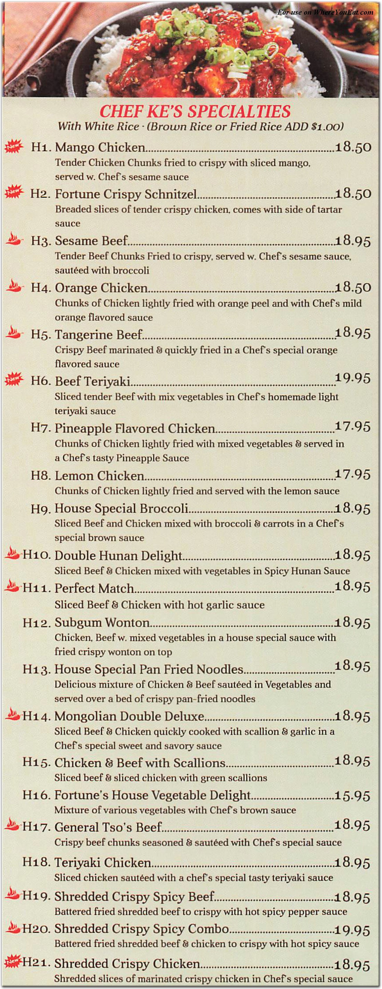 menu image