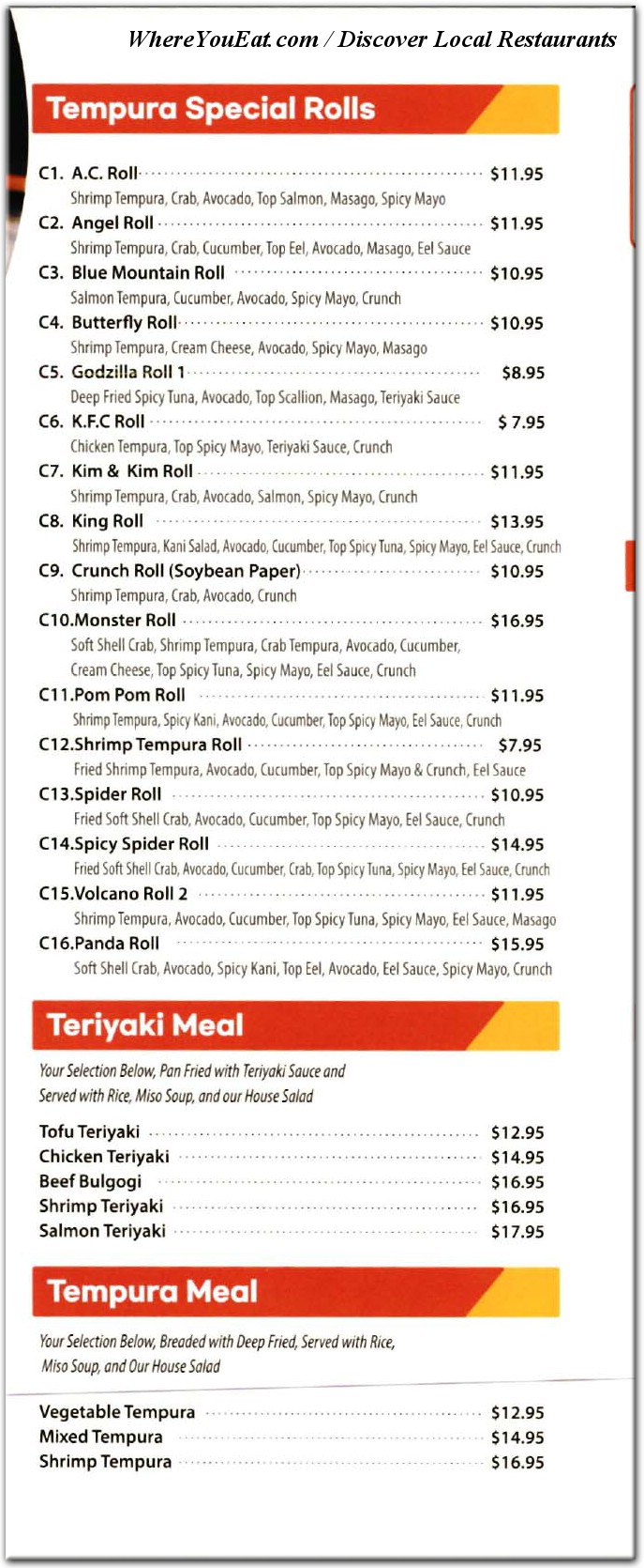 menu image