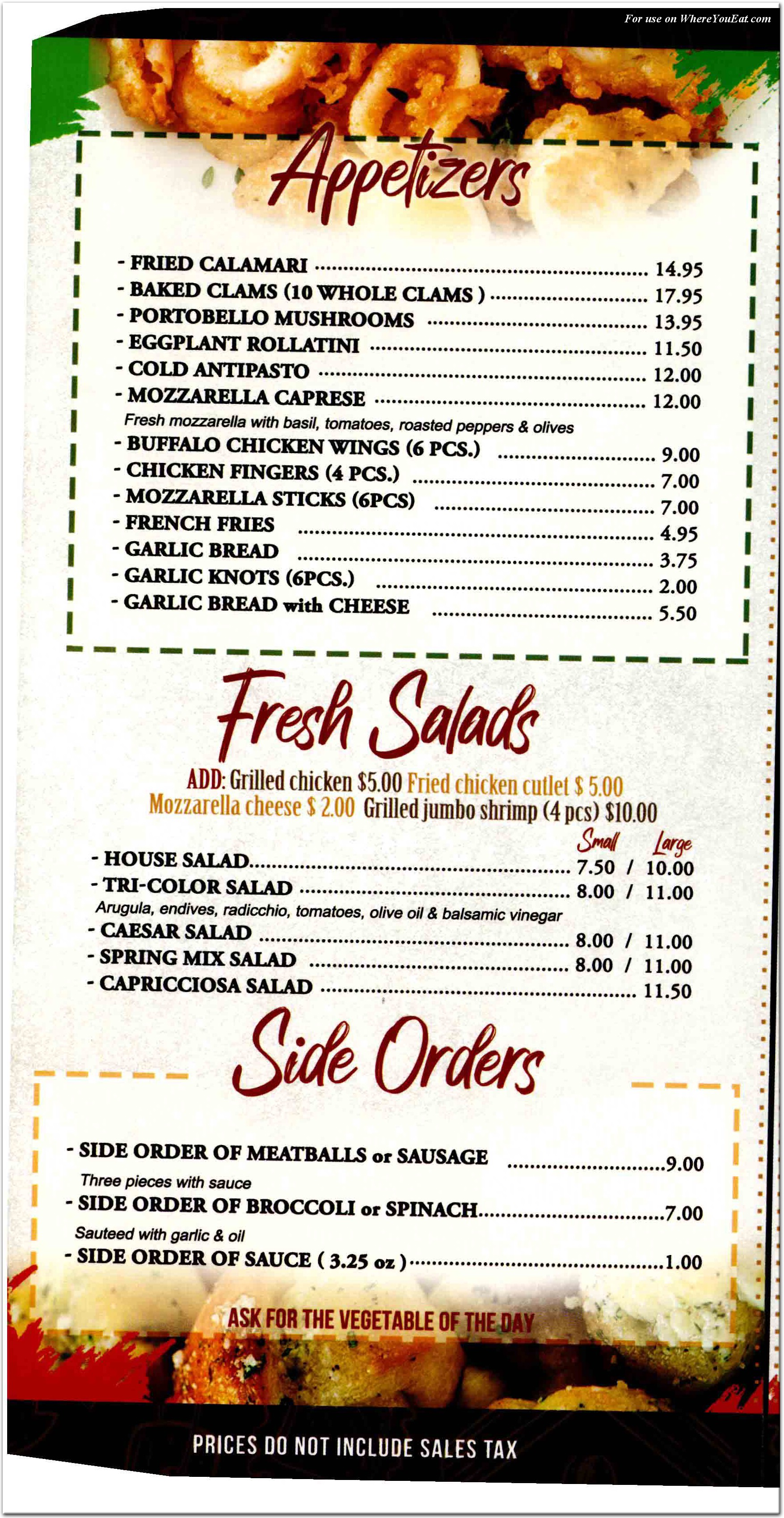 menu image