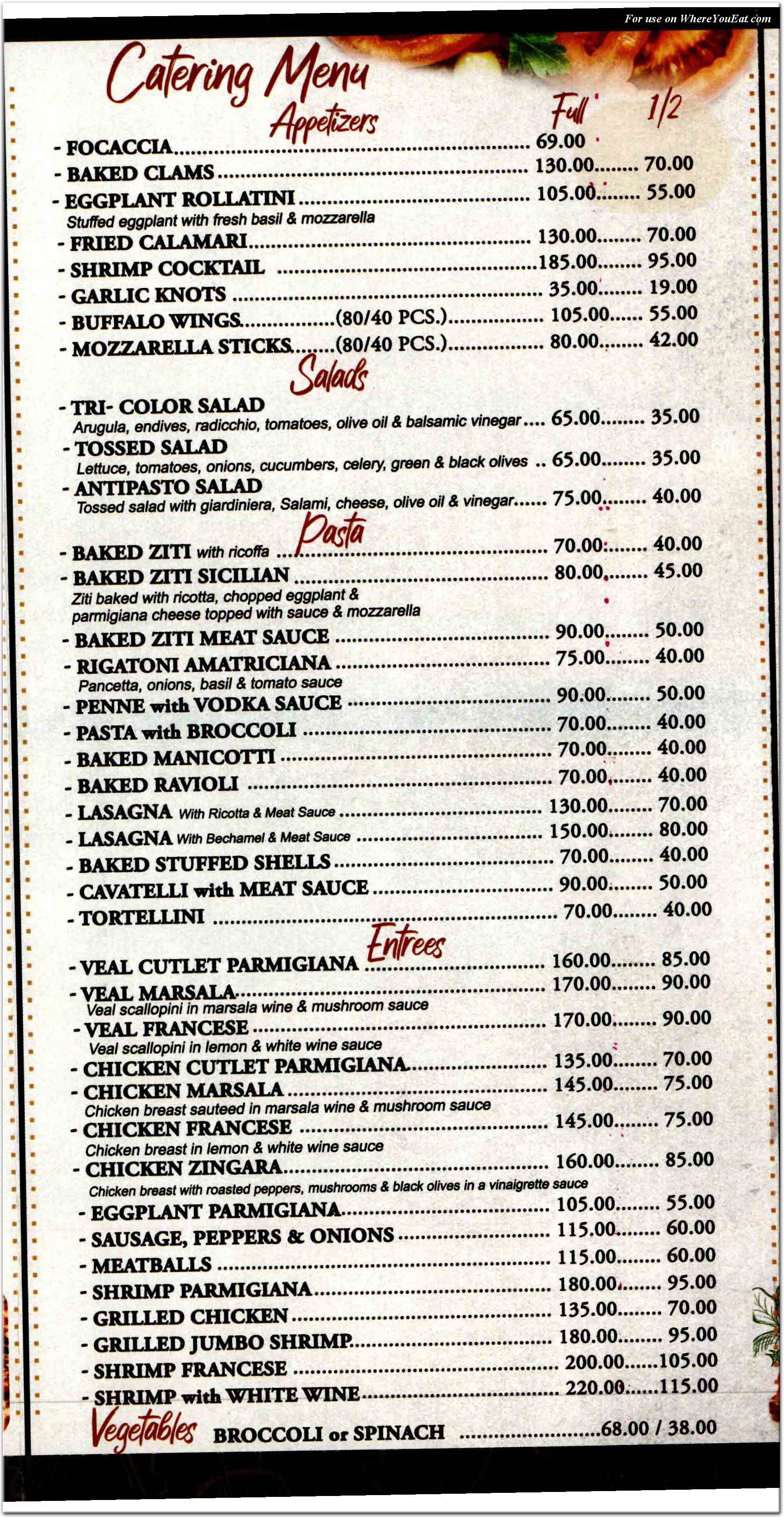 menu image