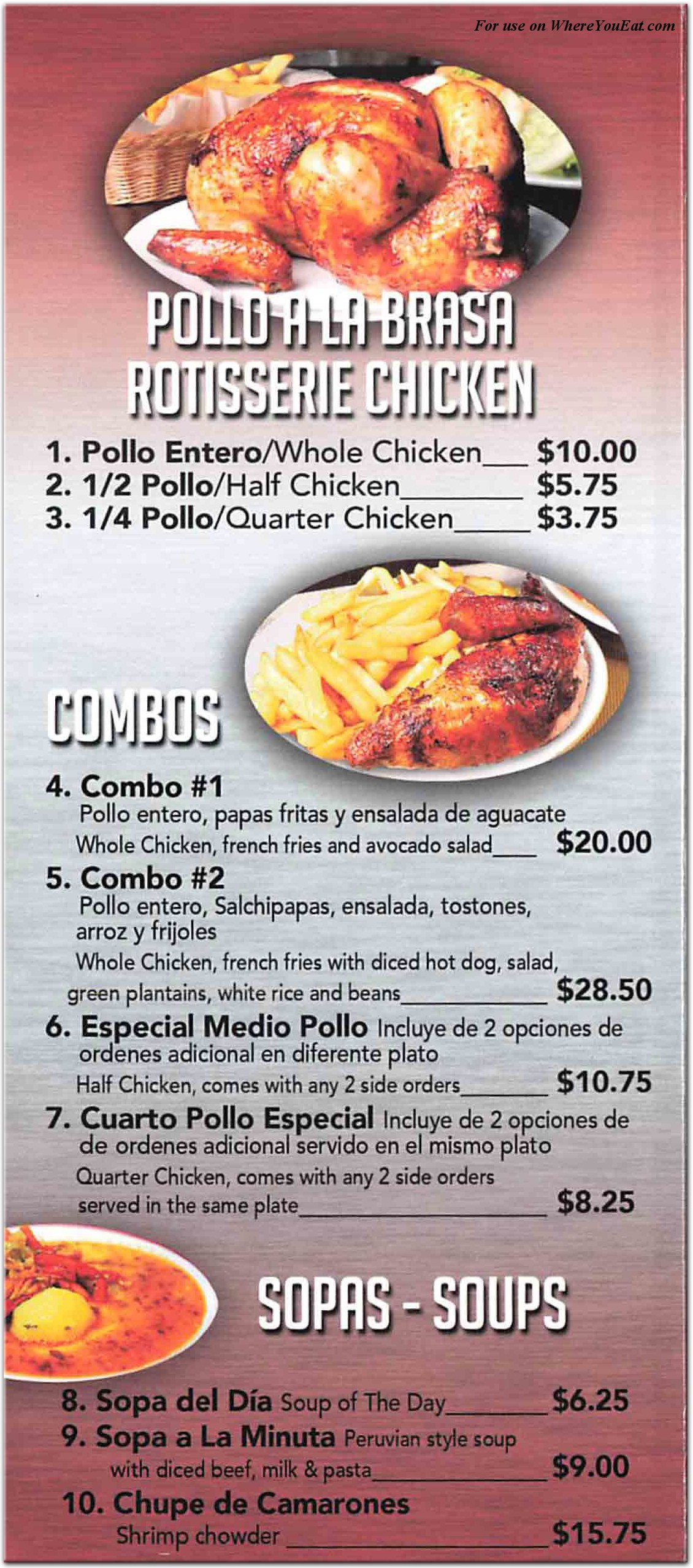 menu image