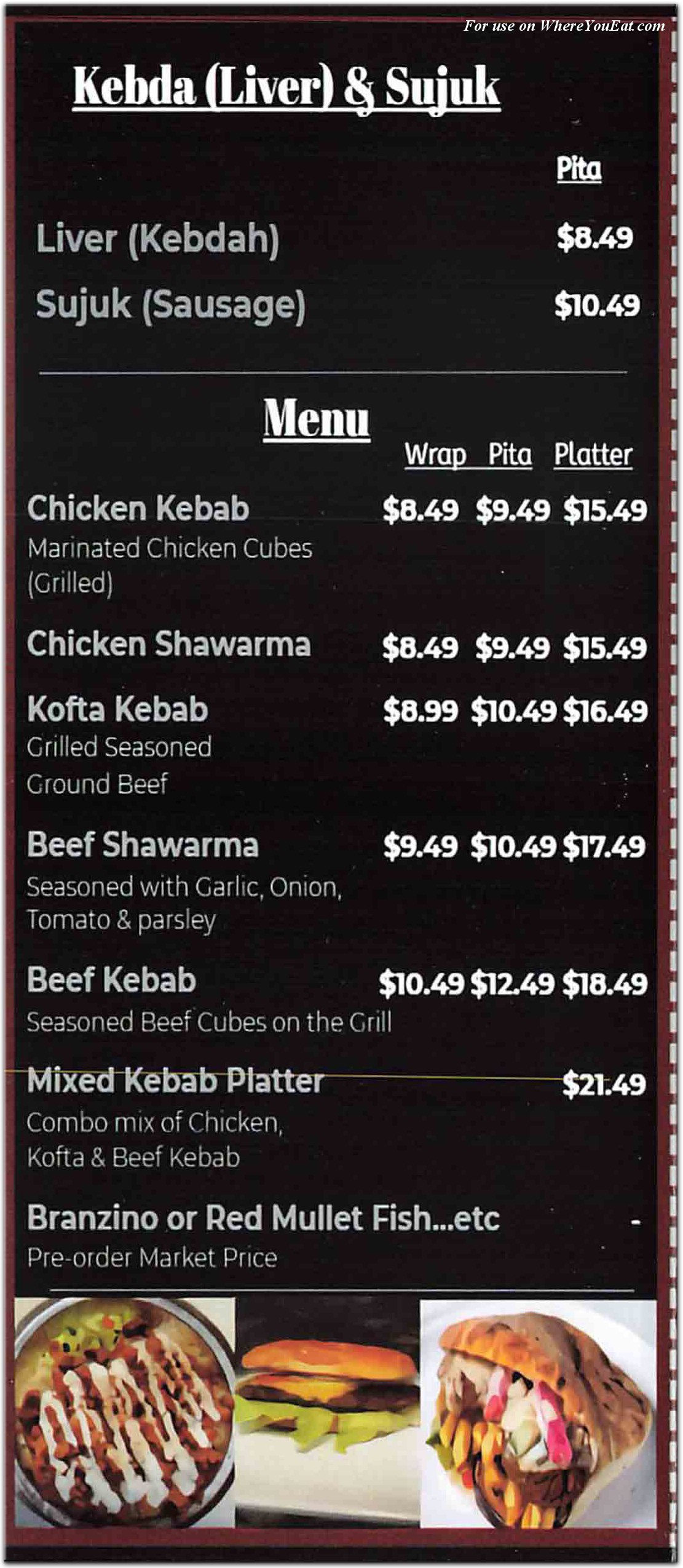 menu image