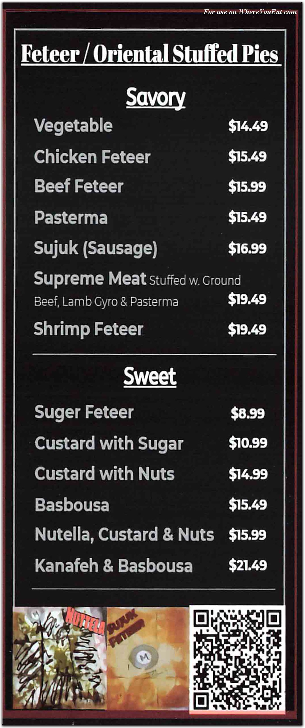 menu image