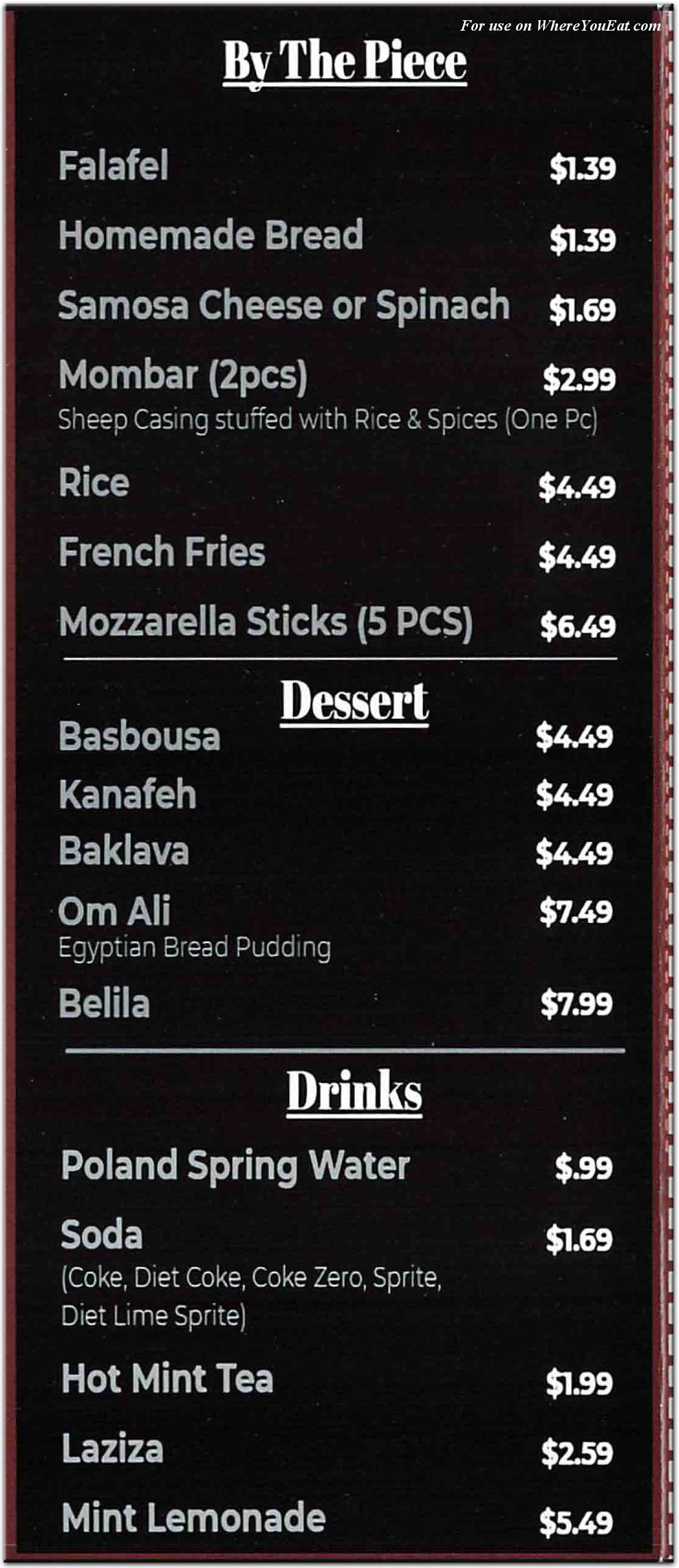 menu image