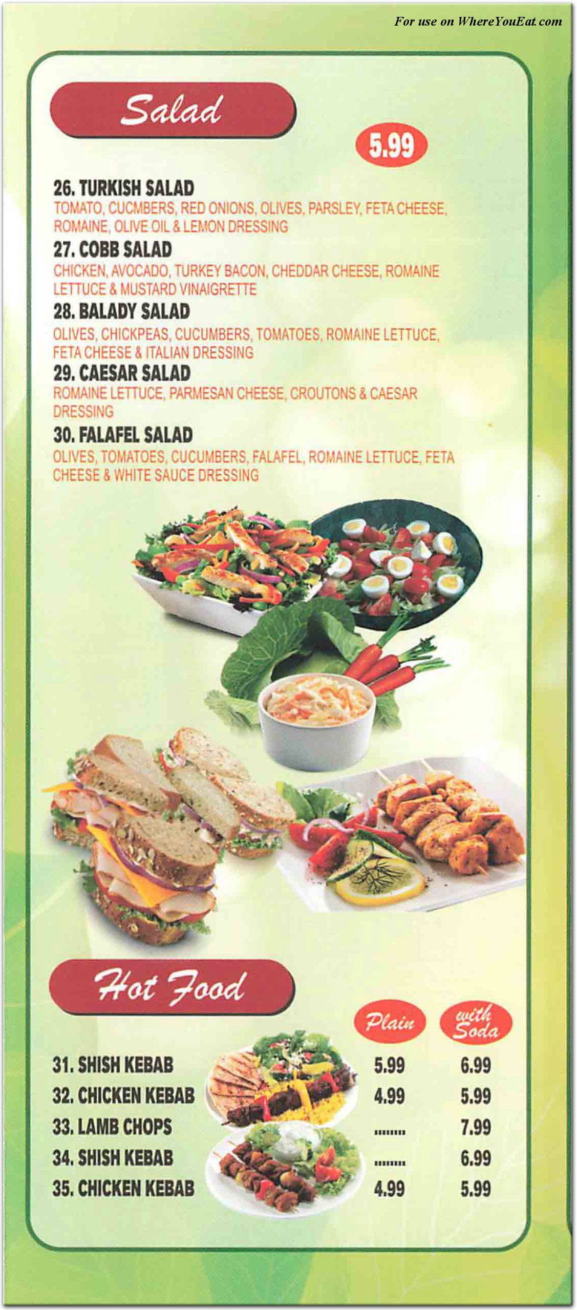 menu image