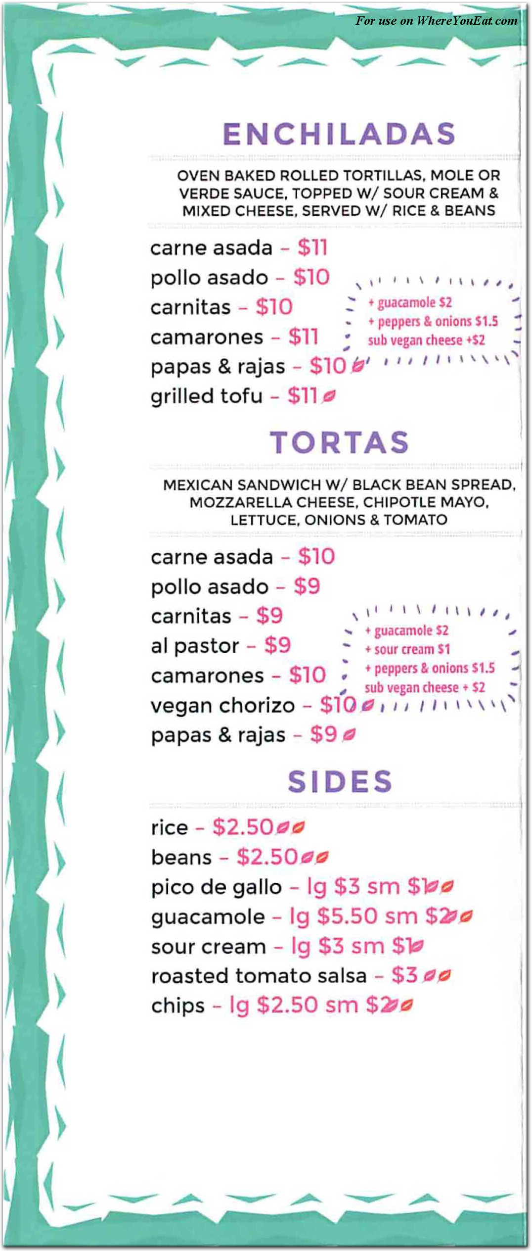 menu image