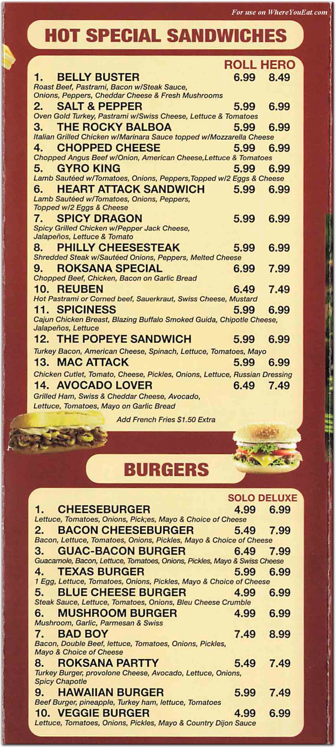 menu image