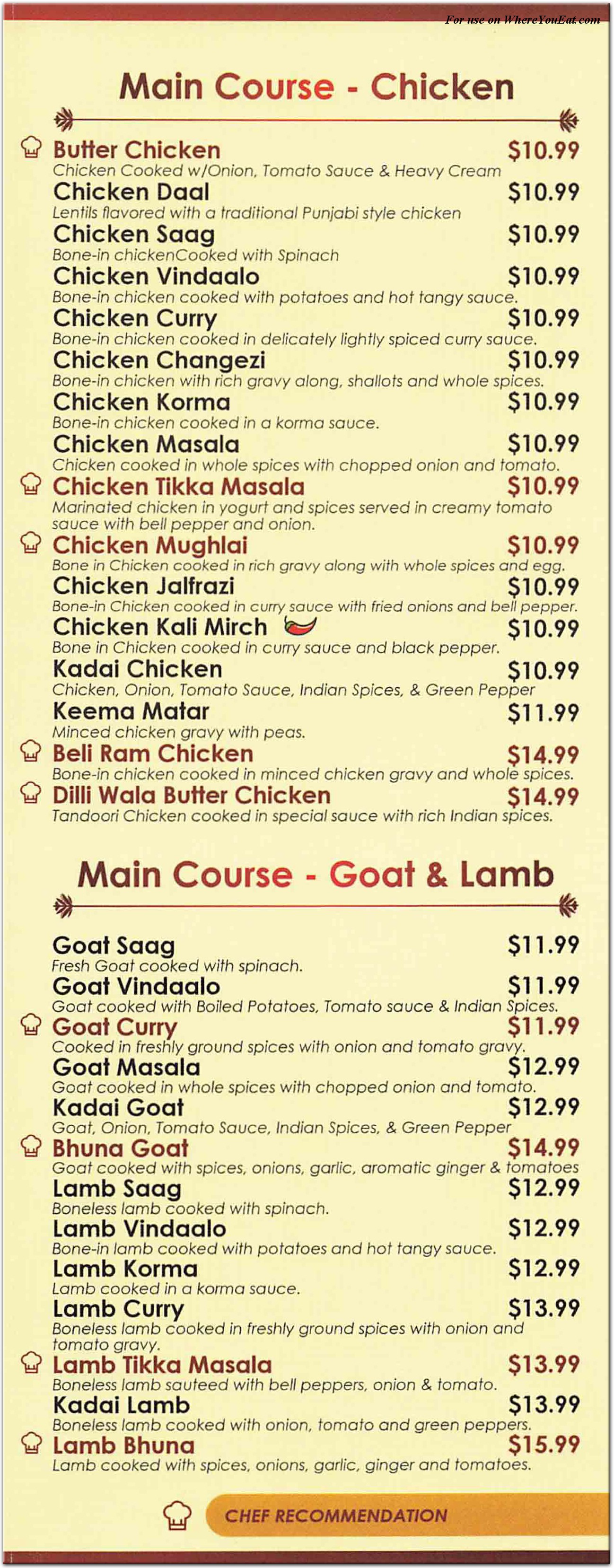 menu image