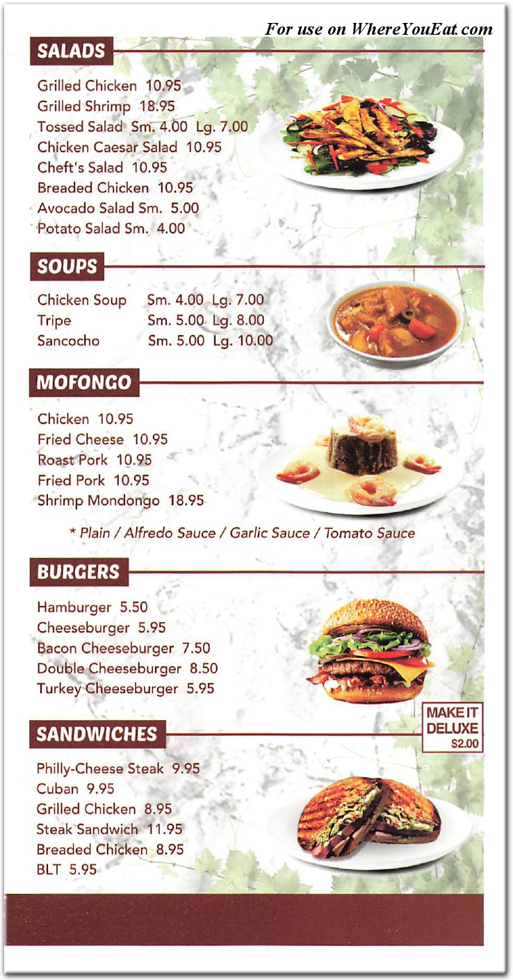 menu image