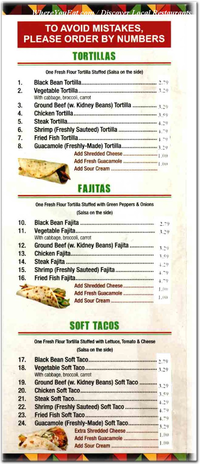 menu image