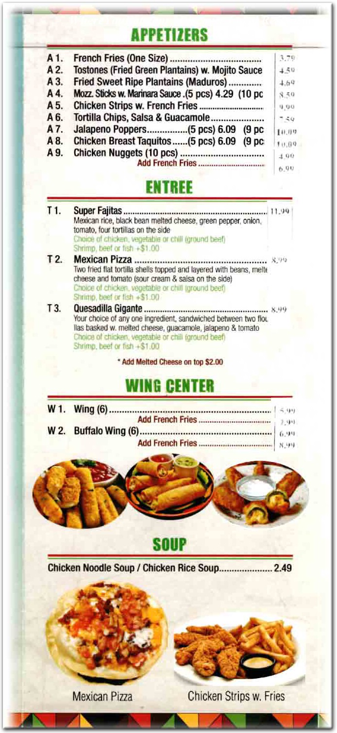 menu image