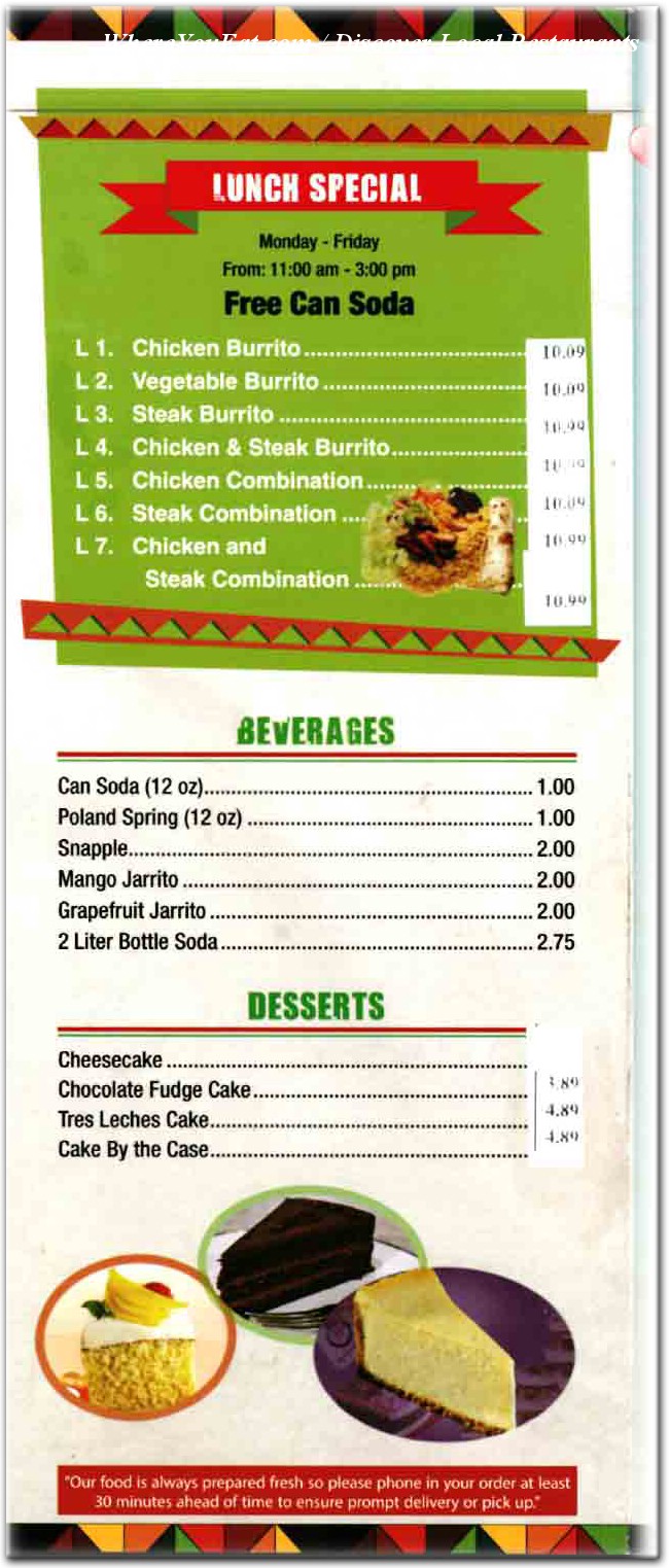 menu image