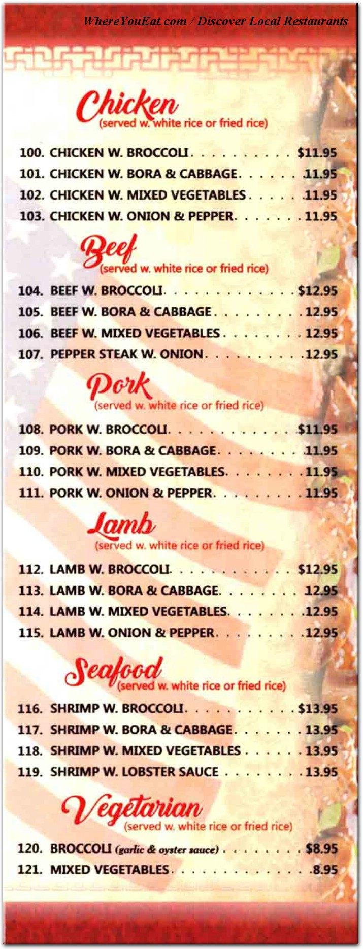 menu image