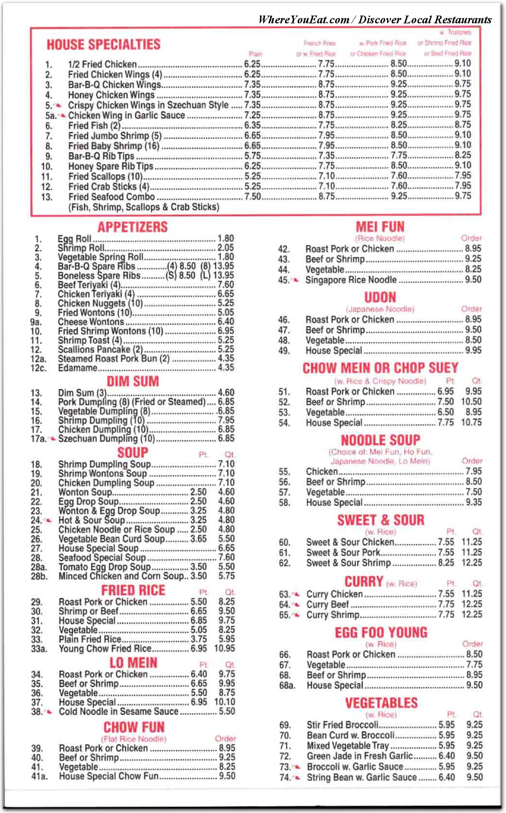 menu image