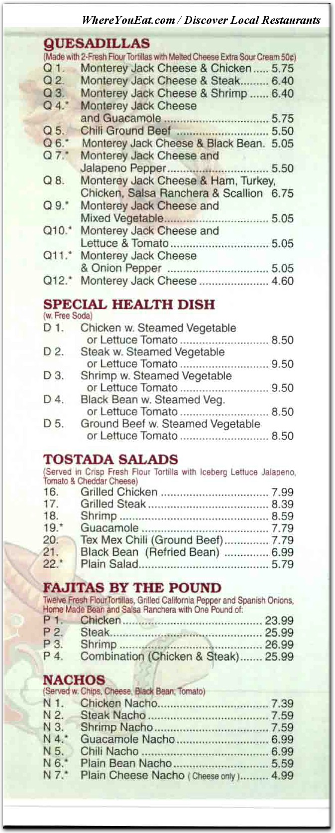 menu image