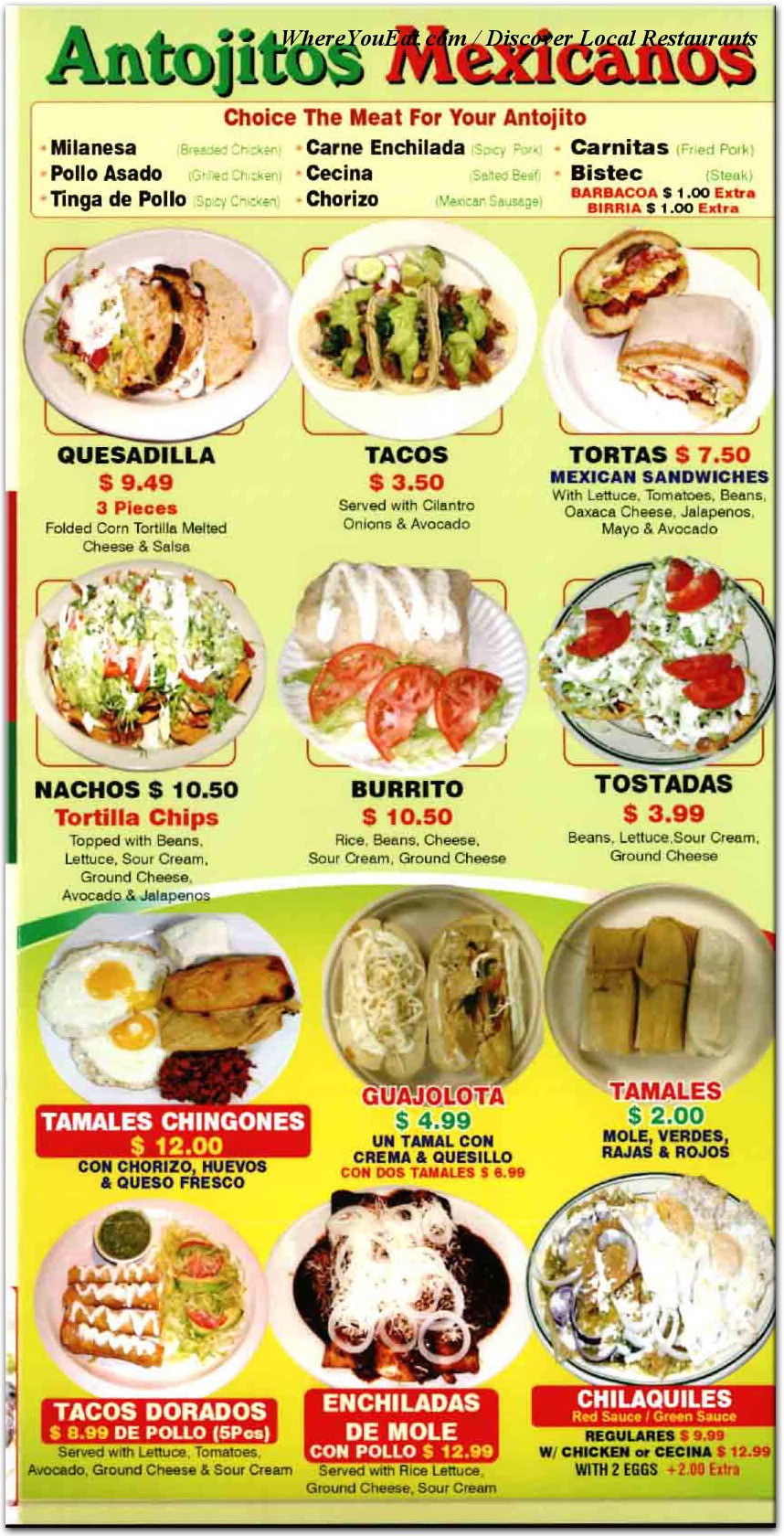 menu image