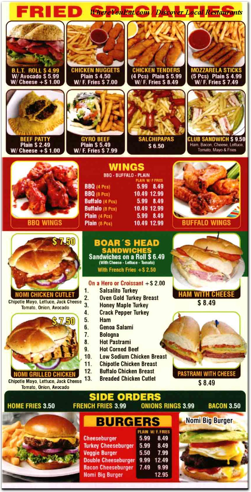 menu image