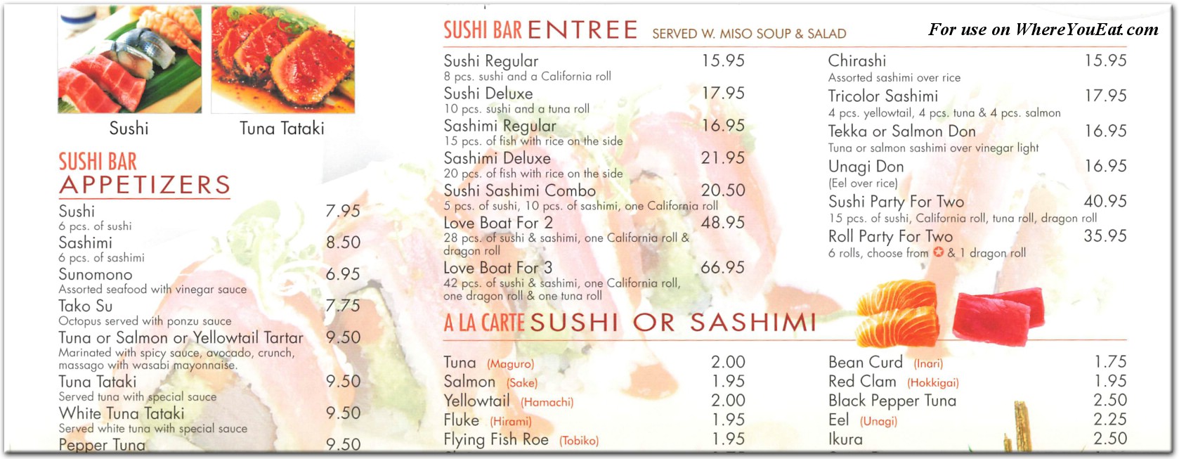 menu image